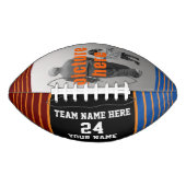 Ballon De Foot Red Blue Black Nom de l'équipe Photo (Devant)