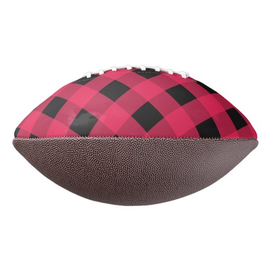Ballon De Foot Red Buffalo Plaid Rustic Check Motif (Tourné à 90°)