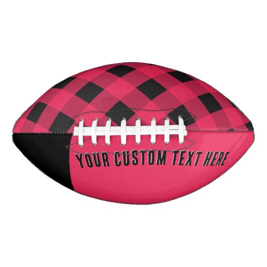 Ballon De Foot Red Buffalo Plaid Rustic Check Motif (Devant)