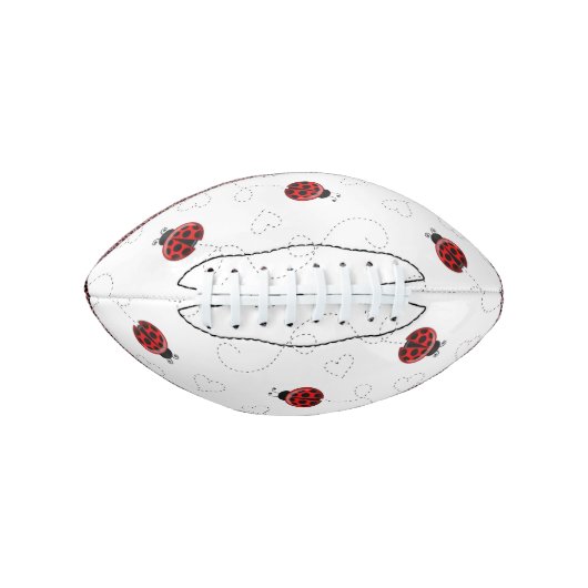 Ballon De Foot Red Ladybug Beetle Insect Lover Black Hearts (Devant)