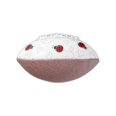 Ballon De Foot Red Ladybug Beetle Insect Lover Black Hearts (Tourné à 90°)