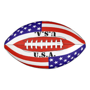 Ballon De Foot Red,White and Blue USA Flag