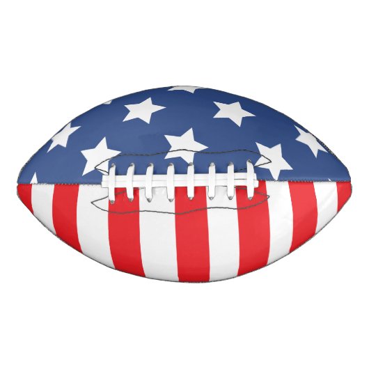 Ballon De Foot Red White & Blue Patriotique USA American Flag (Devant)