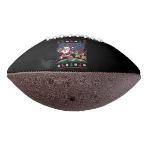 Ballon De Foot Rennes du Père Noël jouent au football américain T