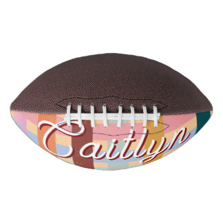 Ballon De Foot Retro CUSTOM Name Woven Roller Stripes