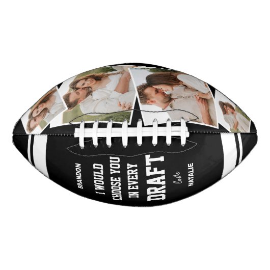 Ballon De Foot Romantic "Choose You in Every Draft" Photo (Devant)