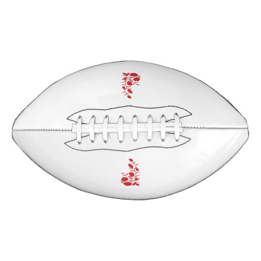 Ballon De Foot Rose Madder, design floral Thunderbird (Devant)