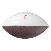 Ballon De Foot Rose Madder, Rouge lave, design floral (Tourné à 90°)