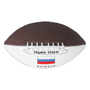 Ballon De Foot Russie Drapeau Russe Noir Personnalisation