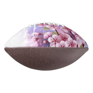 Ballon De Foot Sakura rose sur la peinture Arrière - plan