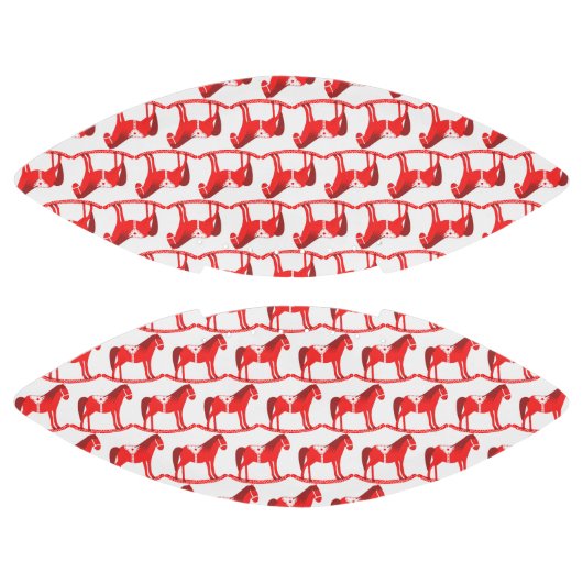 Ballon De Foot Scandinave Noël Cheval Rocking Motif (Panneaux)