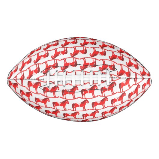 Ballon De Foot Scandinave Noël Cheval Rocking Motif (Devant)