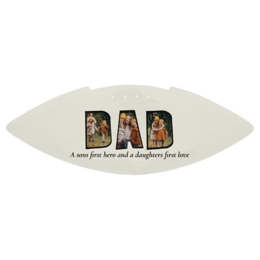 Ballon De Foot Script de collage photo papa moderne (Panneau)