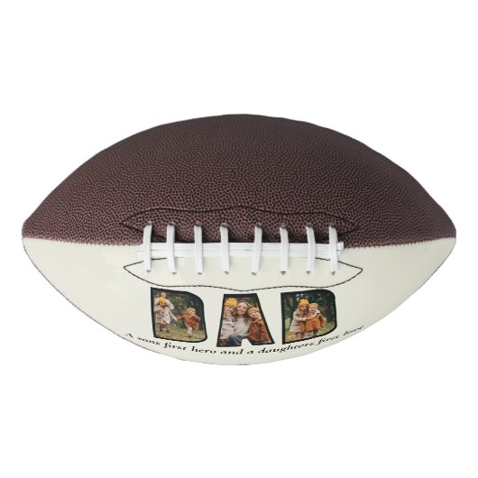 Ballon De Foot Script de collage photo papa moderne (Devant)