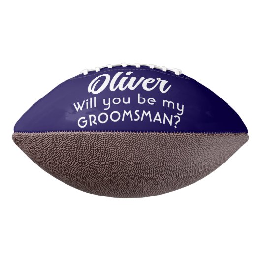 Ballon De Foot Seras-tu mon Groomsman Nom personnalisé (Tourné à 270°)