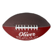 Ballon De Foot Seras-tu mon Groomsman Nom personnalisé (Devant)