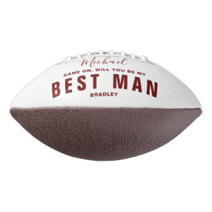 Ballon De Foot Serez-Vous Mon MEILLEUR HOMME Mariage Nom Personna