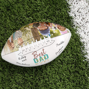 Ballon De Foot Signé Best Step Papa Ever 2 Photo