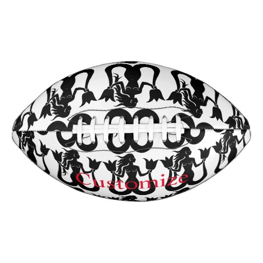 Ballon De Foot Silhouette Tonnerre_Cove de sirène à deux queue (Devant)