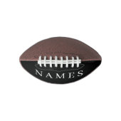 Ballon De Foot Simple Black Custom Ajouter Votre Nom Élégant (Devant)