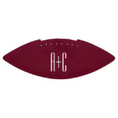 Ballon De Foot Simple Couples | White & Burgundy (Panneau)