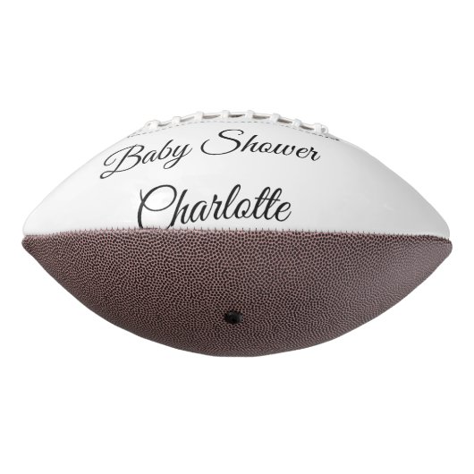 Ballon De Foot SIMPLE MINIMAL.CUTIE ADD NAME BABY baby shower Thr (Tourné à 270°)