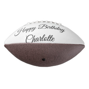 Ballon De Foot SIMPLE MINIMAL.CUTIE AJOUTER NOM BÉBÉ joyeux anniv