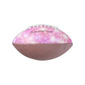Ballon De Foot Simple rouge rose étincelant étoiles ajouter votre (Tourné à 90°)