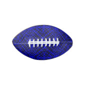 Ballon De Foot Simple Scribble | Carreaux miroir | Bleu | (Devant)