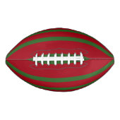 Ballon De Foot Simplement rouge et vert Joyeux motif de Noël (Devant)