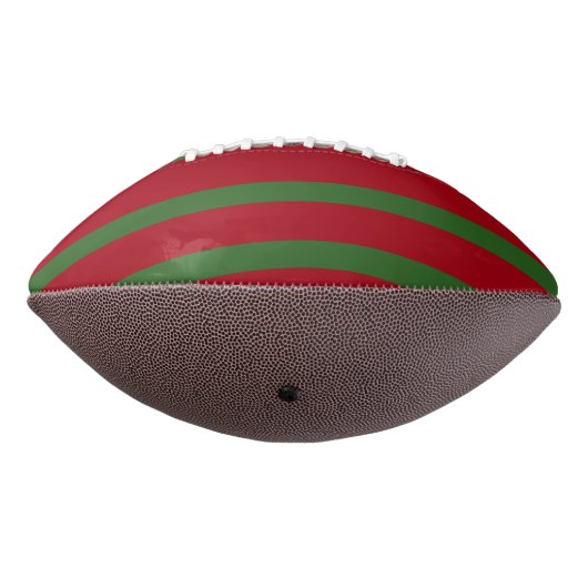 Ballon De Foot Simplement rouge et vert Joyeux motif de Noël (Tourné à 270°)