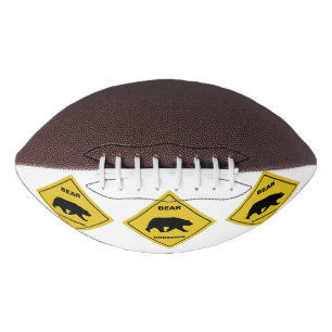 Ballon De Foot SlipperySignal de passage de l'ours de Joe silhoue