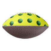 Ballon De Foot Sphères vertes sur jaune (Tourné à 270°)