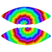 Ballon De Foot Spirale d'arc-en-ciel (Panneaux)