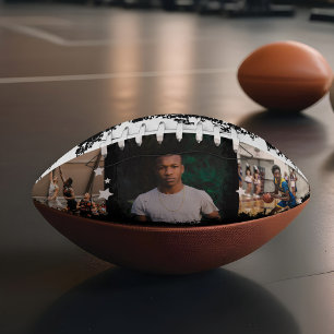Ballon De Foot Sporty Custom Player Nom et numéro 3 Photo Collage