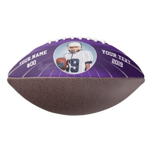 Ballon De Foot Sprint Custom Football Purple (Tourné à 270°)