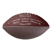 Ballon De Foot Statistiques de naissance de bébé personnalisées F (Tourné à 90°)