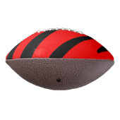 BALLON DE FOOT STRIPES ORANGE ET NOIR (Tourné à 270°)