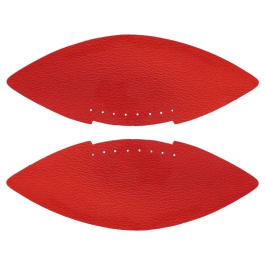 Ballon De Foot structure en cuir, rouge (Panneaux)