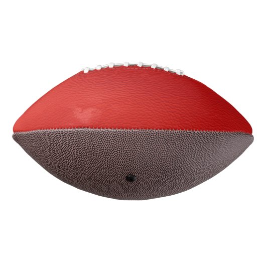 Ballon De Foot structure en cuir, rouge (Tourné à 270°)