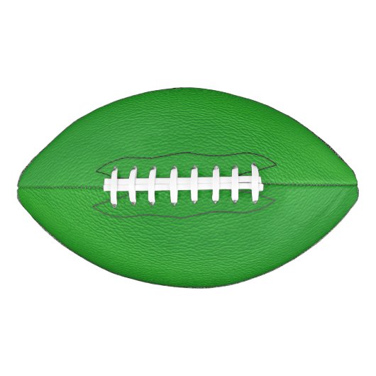 Ballon De Foot structure en cuir, vert (Devant)