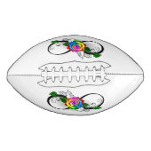 Ballon De Foot Symbole d'infini avec Rose arc-en-ciel (Devant)