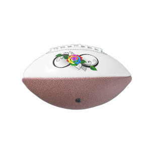 Ballon De Foot Symbole d'infini avec Rose arc-en-ciel