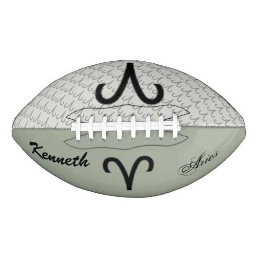 Ballon De Foot Symbole Zodiac Aries Standard par Kenneth Yoncich (Devant)