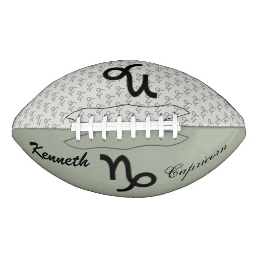 Ballon De Foot SYMBOLE Zodiaque Capricorne Standard par K Yoncich (Devant)