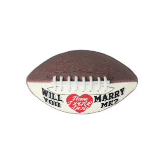 Ballon De Foot TAILLE MINI - Nom JE T'AIME ! VEUILLEZ-VOUS M'ÉPOU