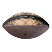 Ballon De Foot Tartan beige et Brown (Tourné à 270°)