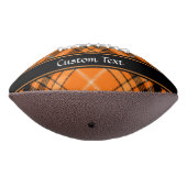 Ballon De Foot Tartan orange d'Halloween (Tourné à 270°)