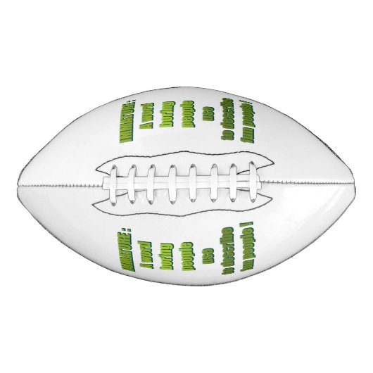 Ballon De Foot Texte drôle non mûr (Devant)