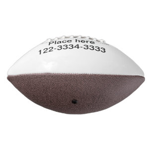 Ballon De Foot Texte simple minimal ajoutez votre nom lieu ville